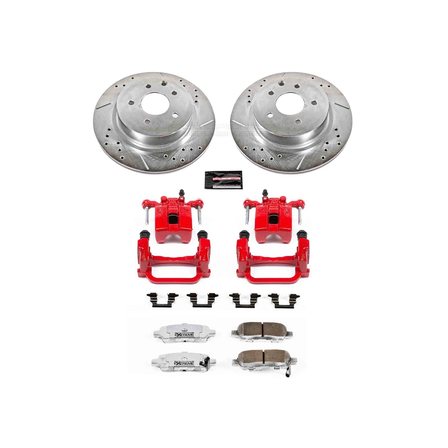PowerStop Rear Z26 Street Warrior Brake Kit w/ Calipers | Infiniti G35 (2005–2008) (KC179-26)