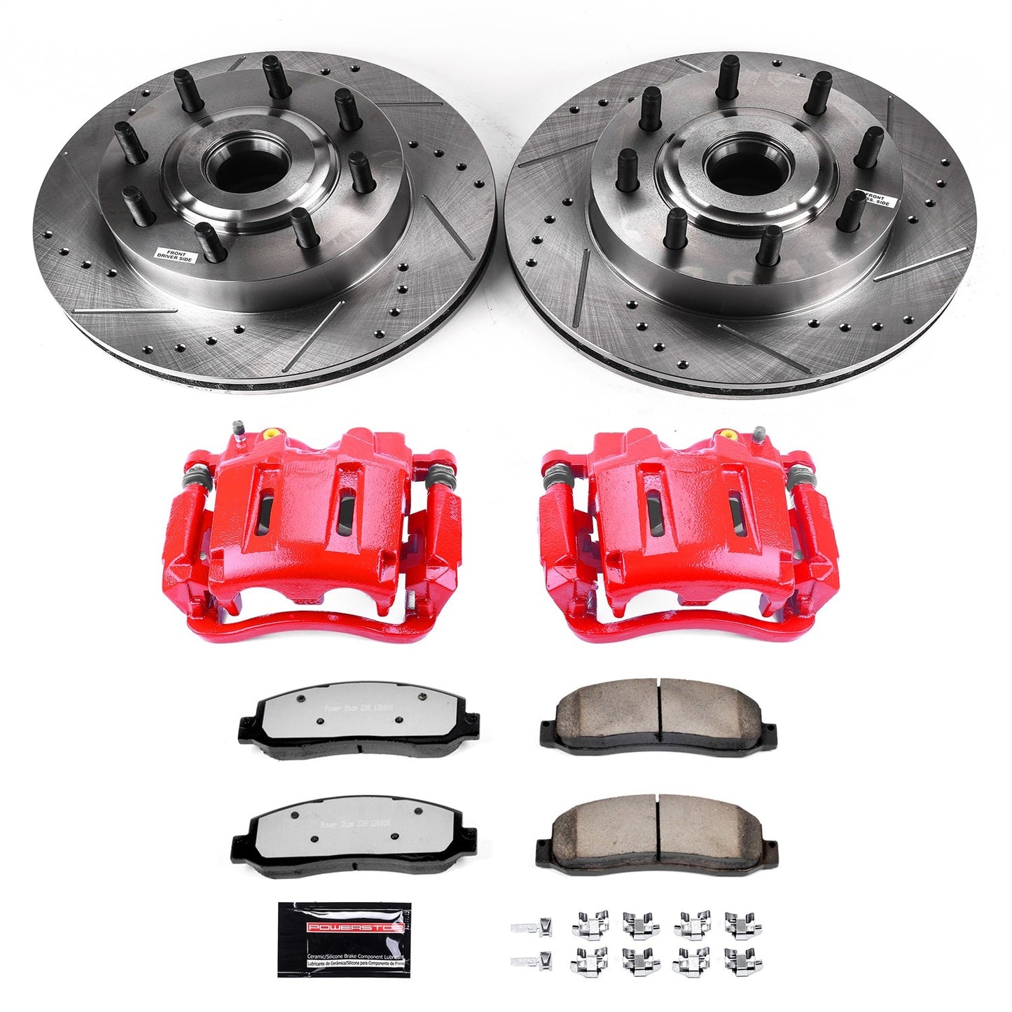 PowerStop Front Z36 Truck & Tow Kit w/ Calipers | Ford F-250 Super Duty (2005–2007) (KC1796-36)