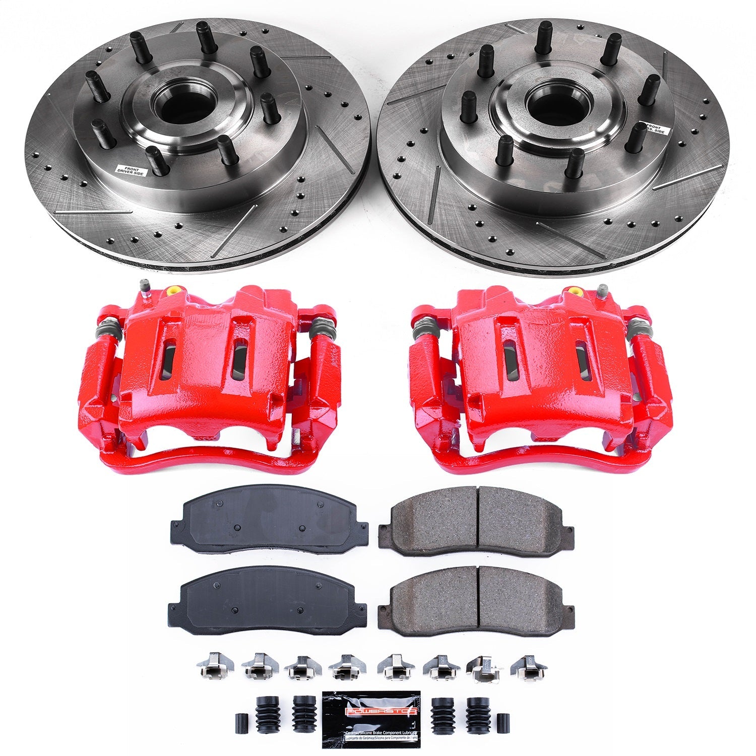 PowerStop Front Z23 Evolution Kit w/ Calipers | Ford F-250 Super Duty (2005–2007) (KC1796)