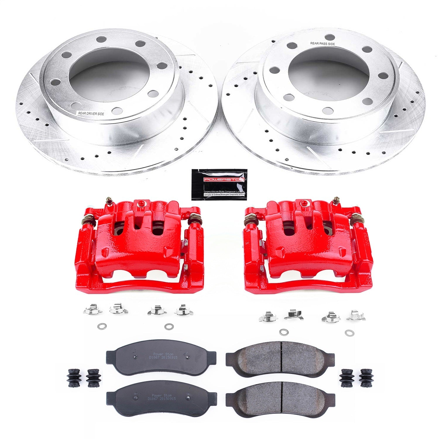 PowerStop Rear Z23 Evolution Sport Brake Kit w/ Calipers | Ford F-250 Super Duty (2007–2010) (KC1798)