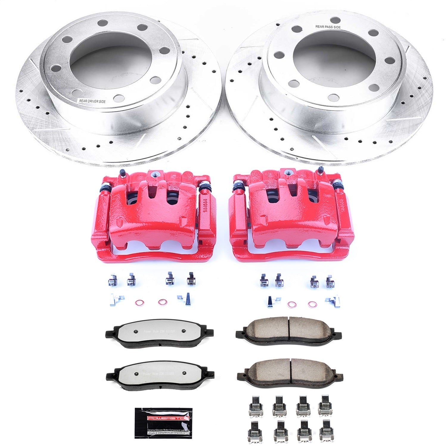 PowerStop Rear Z36 Truck & Tow Kit w/ Calipers | Ford F-350 Super Duty (2005–2007) (KC1799-36)