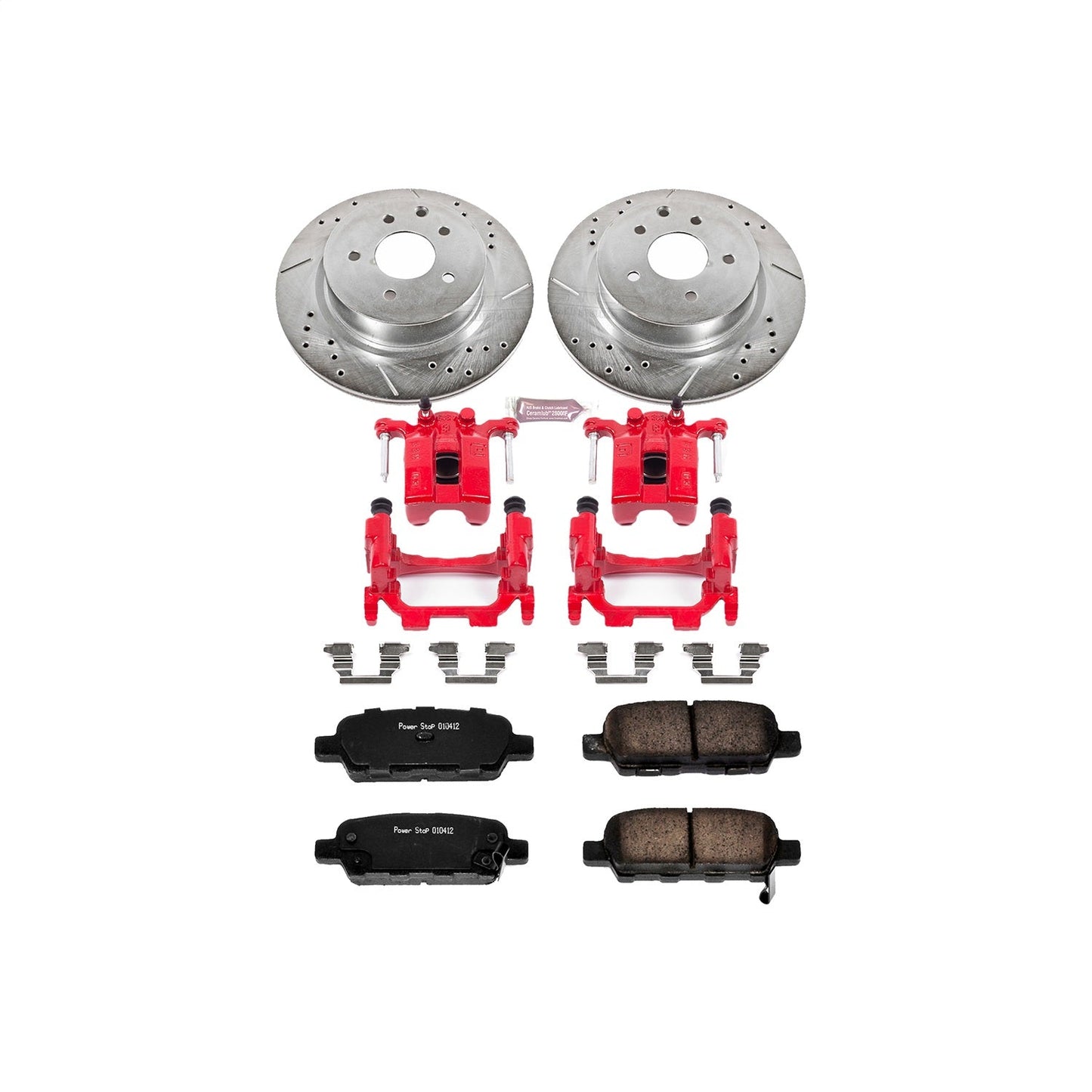 PowerStop Rear Z23 Evolution Sport Brake Kit w/ Calipers | Infiniti G25 (2011–2012) (KC179A)