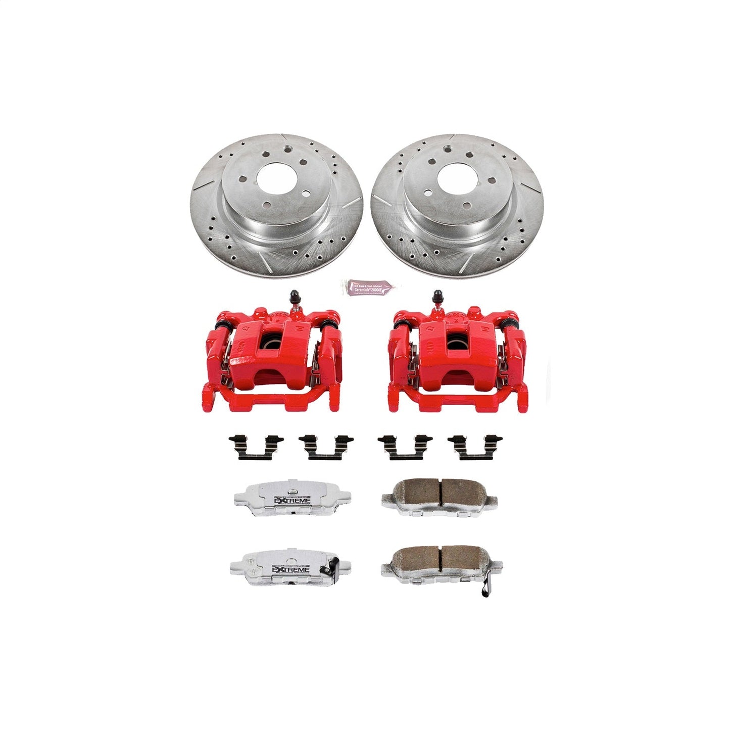 PowerStop Rear Z26 Street Warrior Brake Kit w/ Calipers | Nissan Maxima 2009–2014 (KC179C-26)