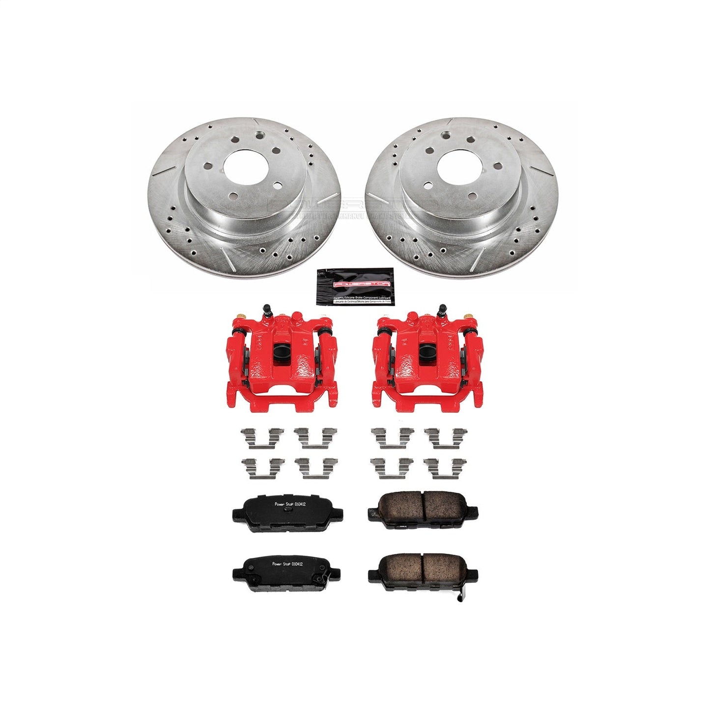 PowerStop Rear Z23 Evolution Sport Brake Kit w/ Calipers | Nissan Maxima (2009–2014) (KC179C)