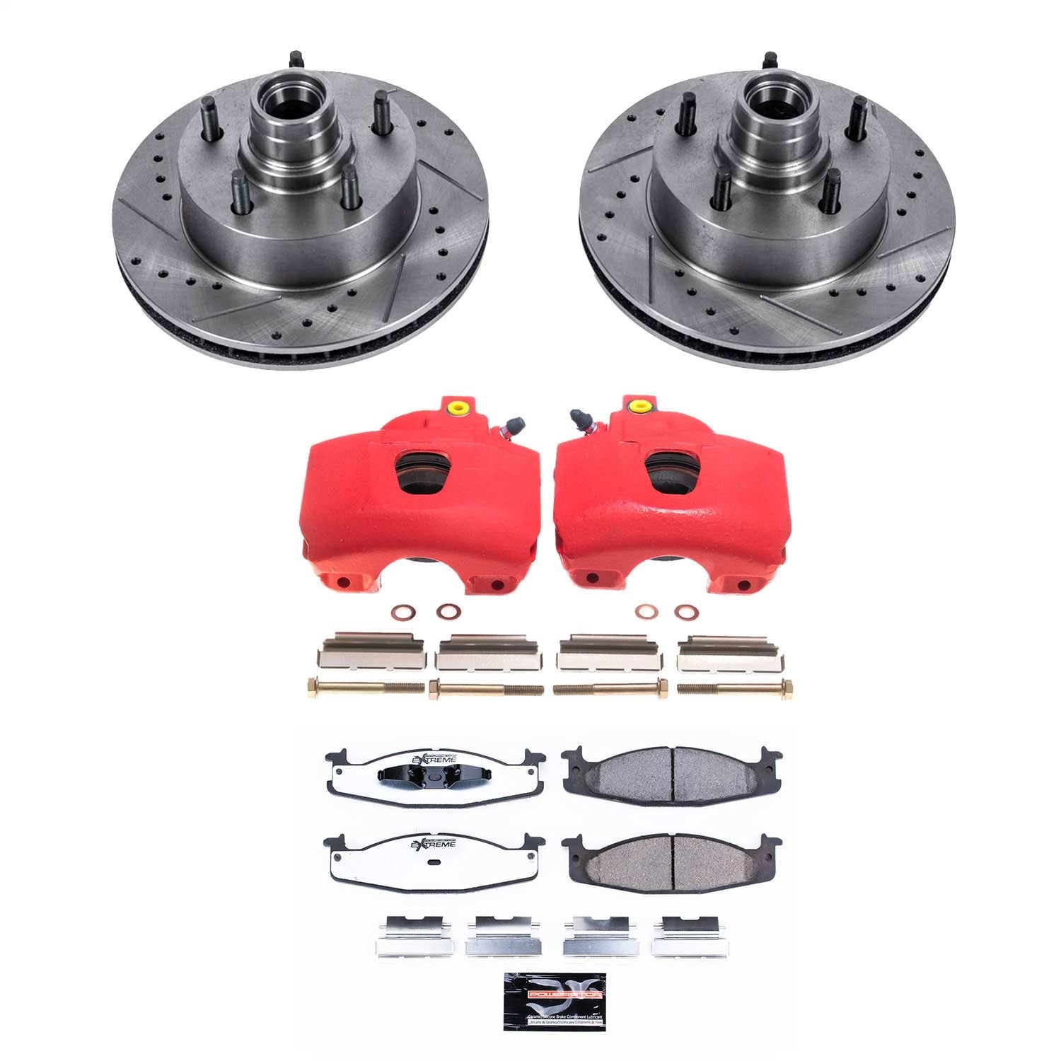 PowerStop Front Z36 Truck & Tow Kit w/ Calipers | Ford F-150 (1994–1996) (KC1831-36)