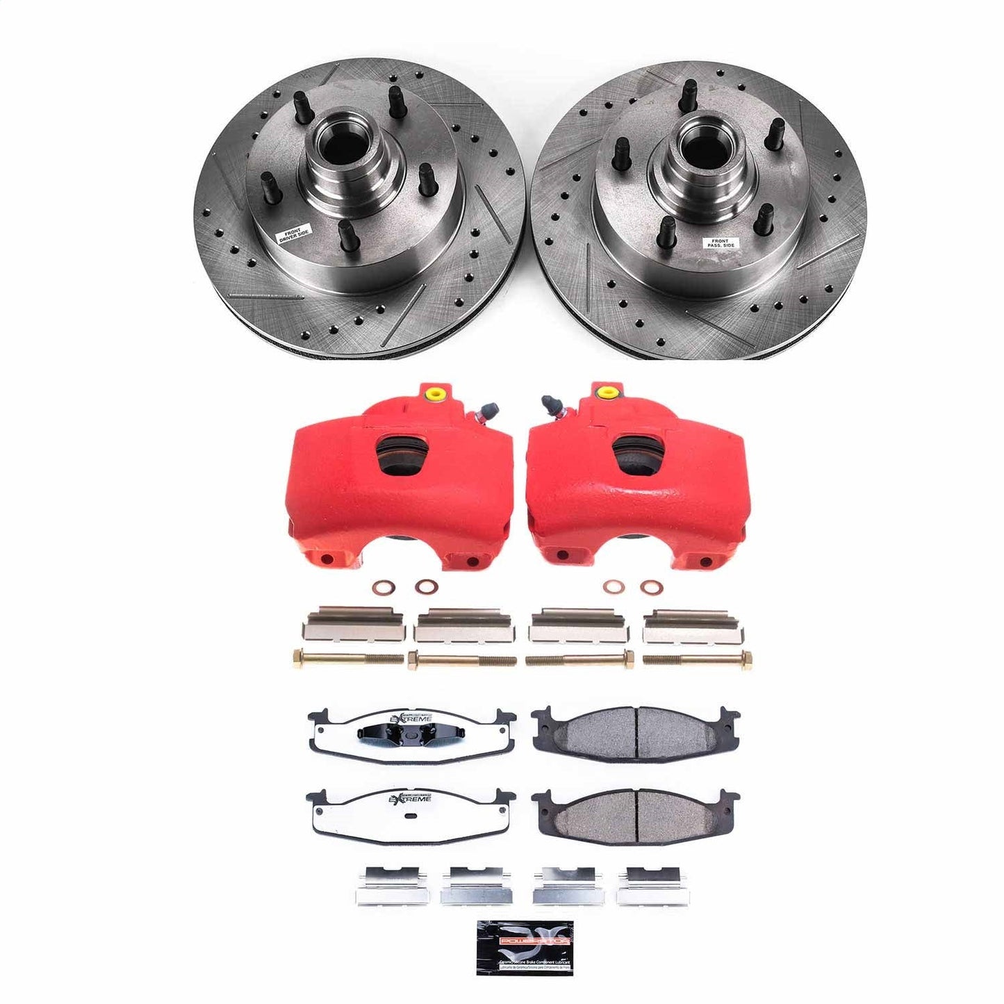 PowerStop Front Z36 Truck & Tow Kit w/ Calipers | Ford E-150 Econoline Club Wagon 1994–2002 (KC1832-36)
