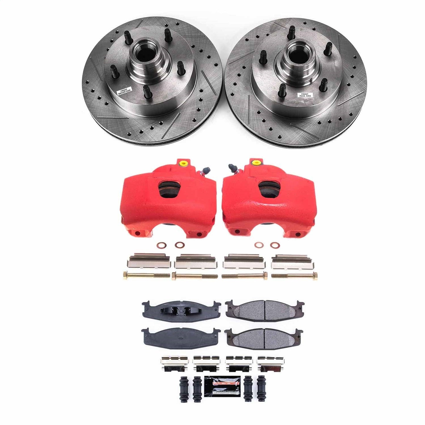 PowerStop Front Z23 Evolution Sport Brake Kit w/ Calipers | Ford E-150 (2003) (KC1832)