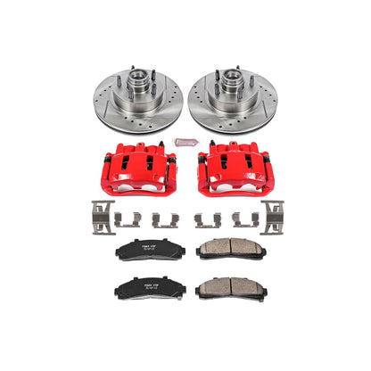PowerStop Front Z23 Evolution Sport Brake Kit w/ Calipers | Ford Explorer (1995–2001) (KC1854)
