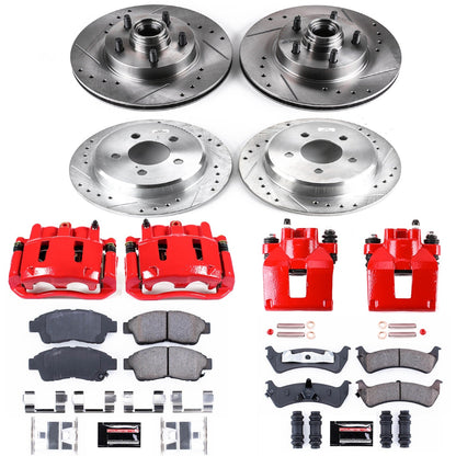 PowerStop Front & Rear Z23 Evolution Sport Brake Kit w/ Calipers | Ford Explorer (1995–2001) (KC1855)
