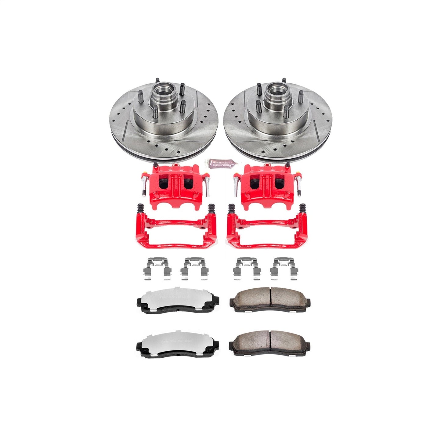 PowerStop Front Z36 Truck & Tow Kit w/ Calipers | Mazda B4000 (2003–2009) (KC1857-36)