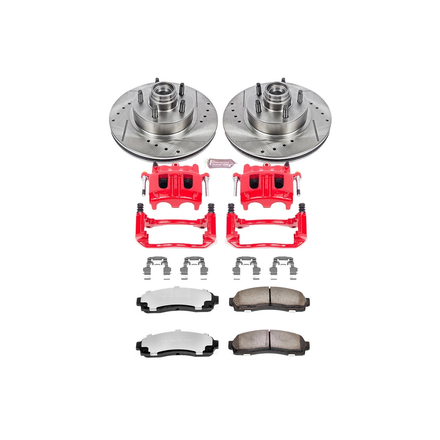 PowerStop Front Z36 Truck & Tow Kit w/ Calipers | Mazda B4000 (2003–2009) (KC1857-36)