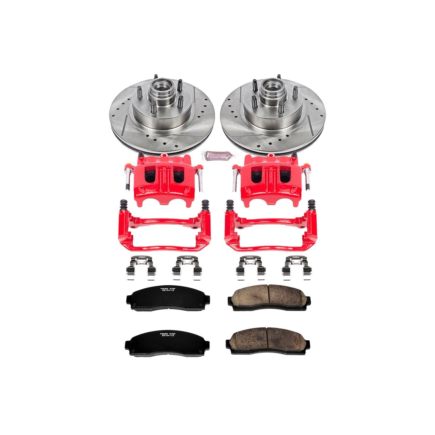 PowerStop Front Z23 Evolution Sport Brake Kit w/ Calipers | Ford Ranger (2003–2009) (KC1857)
