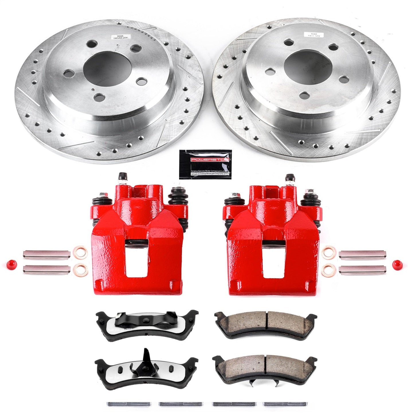 PowerStop Rear Z36 Truck & Tow Brake Kit w/ Calipers | Ford Explorer (1995–2001) (KC1858-36)