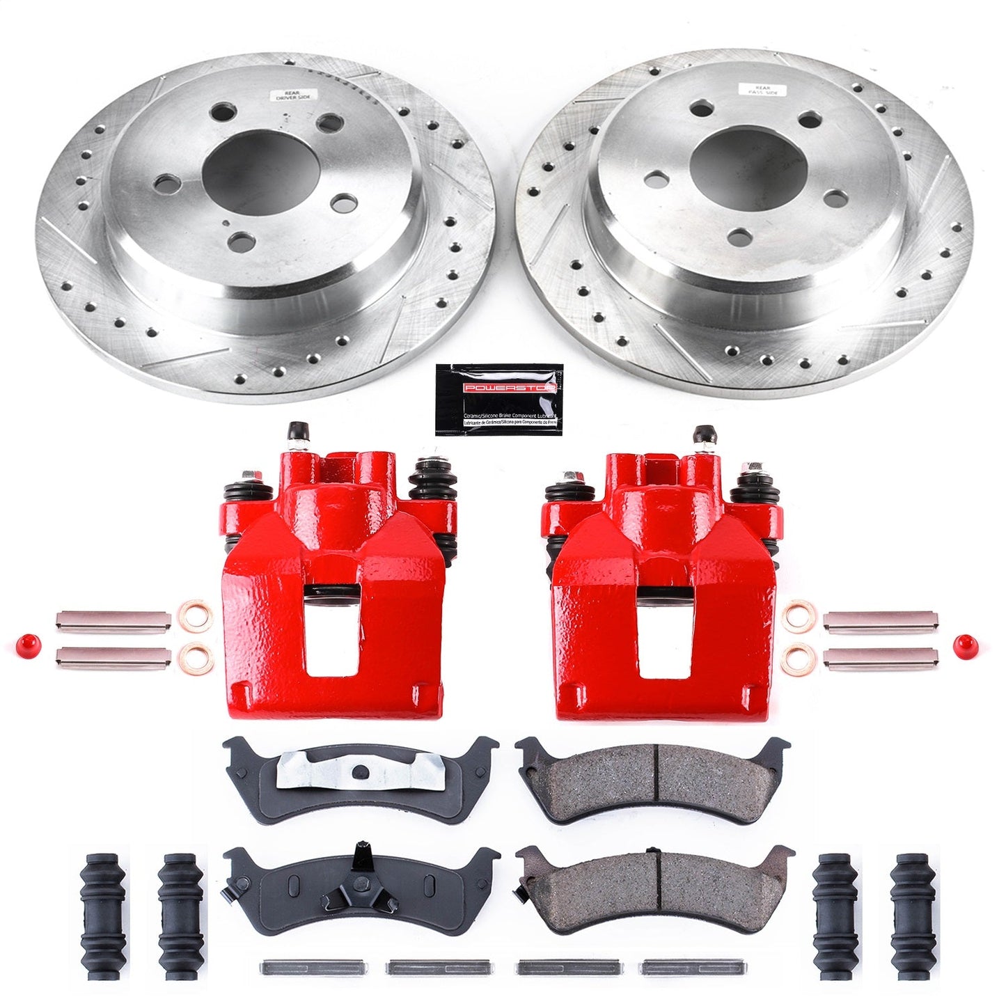 PowerStop Rear Z23 Evolution Sport Brake Kit w/ Calipers | Ford Explorer (1995–2001) (KC1858)