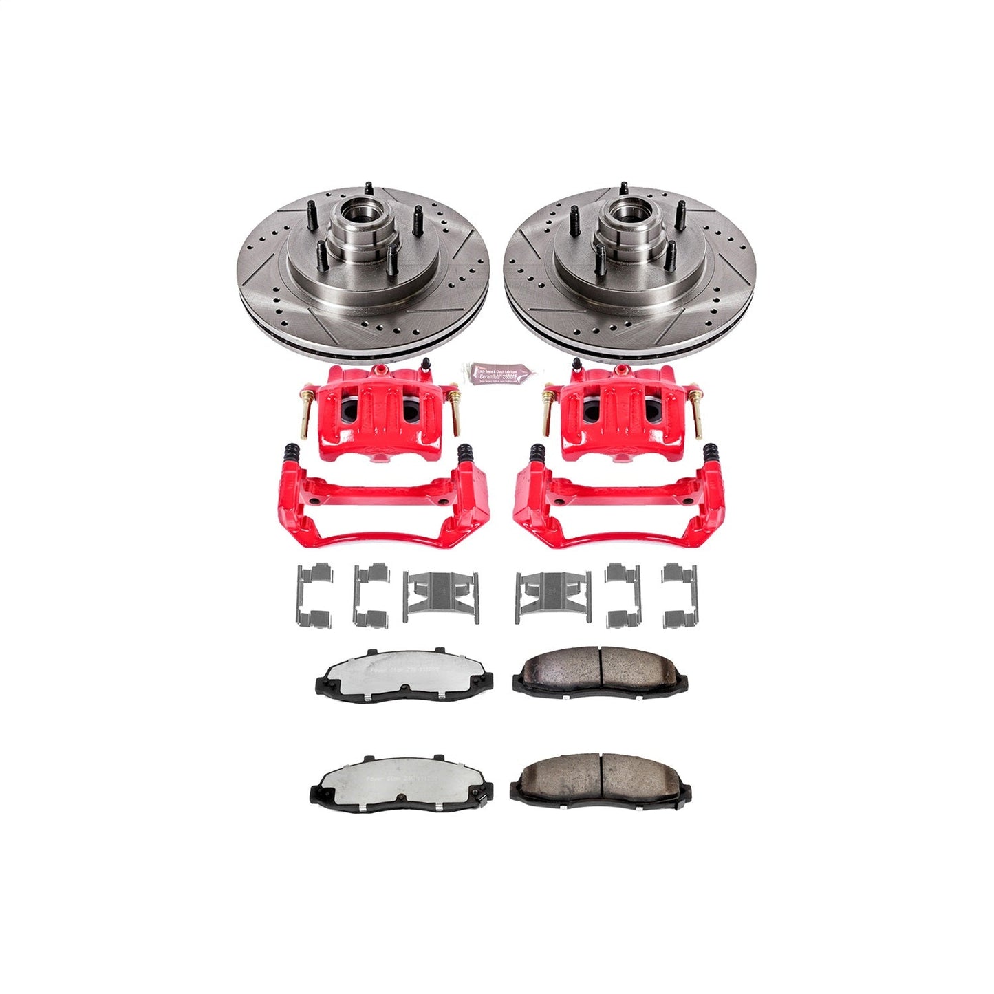 PowerStop Front Z36 Truck & Tow Kit w/ Calipers | Ford F-150 (1997–1998) (KC1863-36)