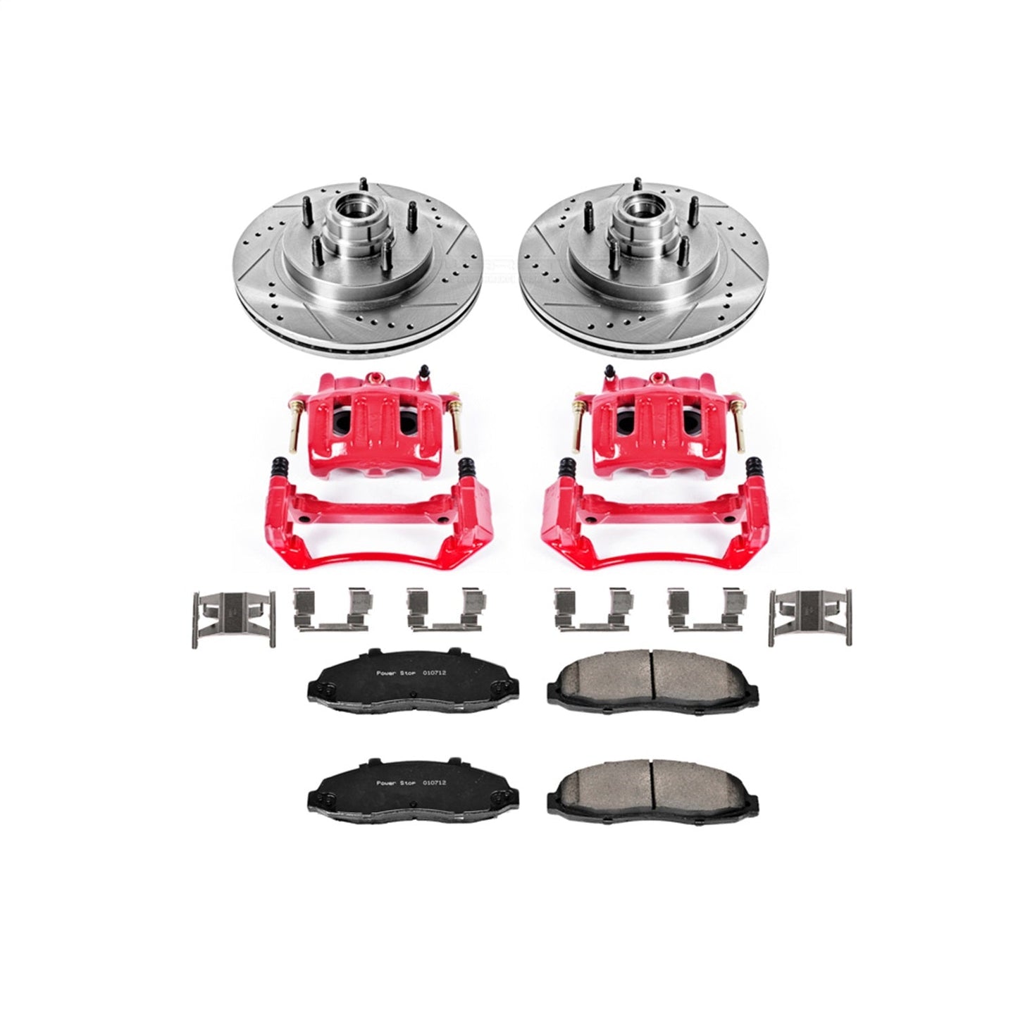 PowerStop Front Z23 Evolution Sport Brake Kit w/ Calipers | Ford F-150 (1997–1998) (KC1863)