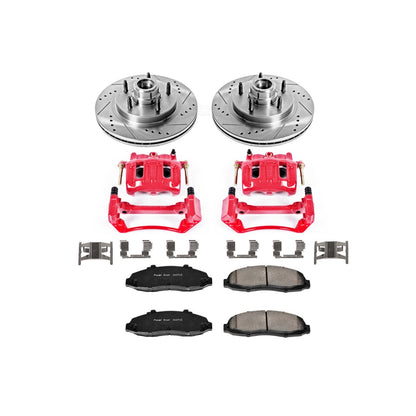 PowerStop Front Z23 Evolution Sport Brake Kit w/ Calipers | Ford F-150 (1997–1998) (KC1863)