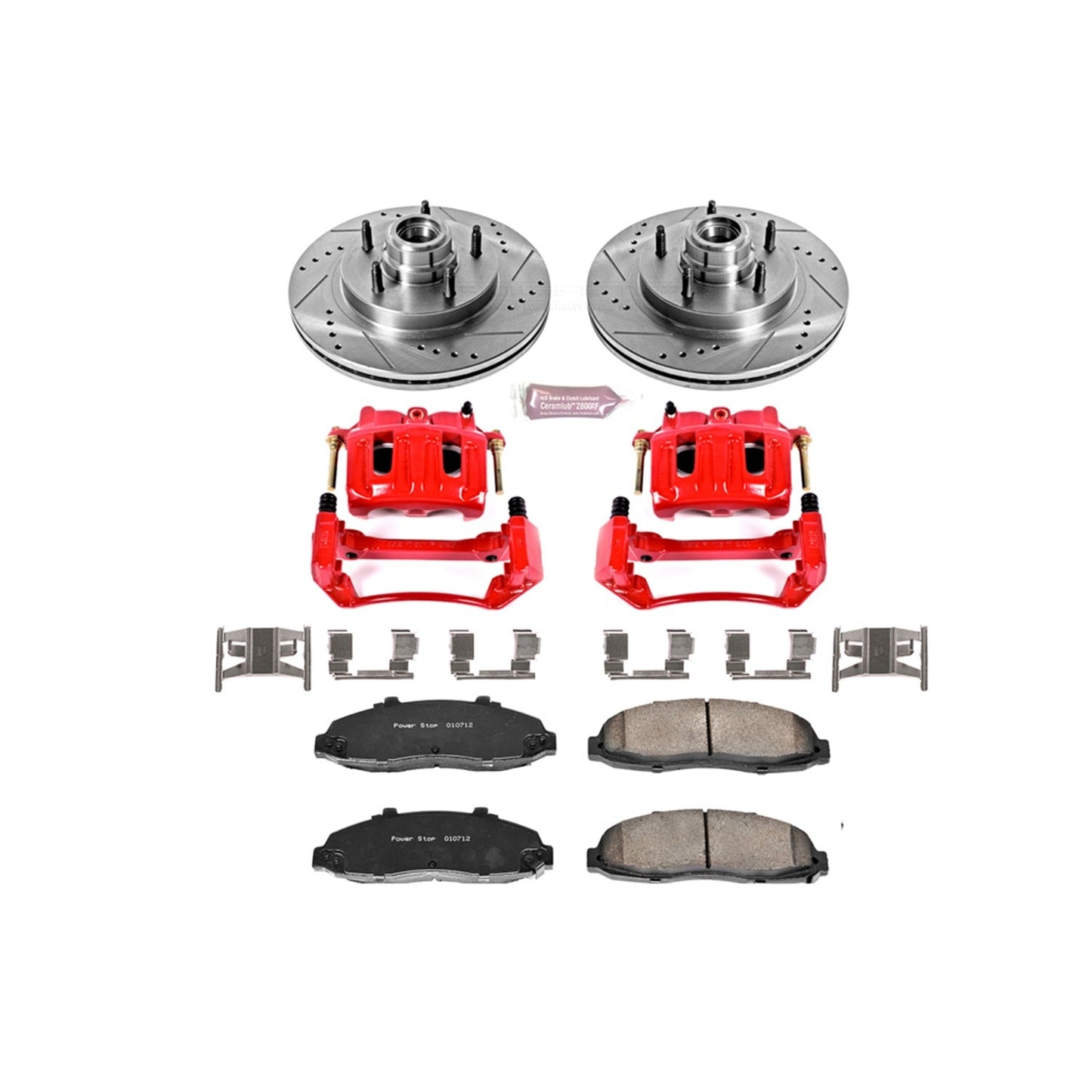 PowerStop Front Z23 Evolution Sport Brake Kit w/ Calipers | Ford F-150 (1999–2000) (KC1863A)