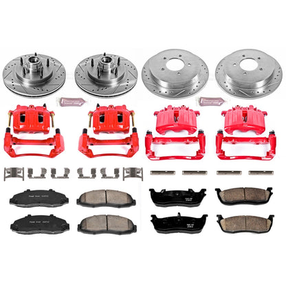 PowerStop Front & Rear Z23 Evolution Sport Brake Kit w/ Calipers | Ford F-150 (1999–2000) (KC1864)