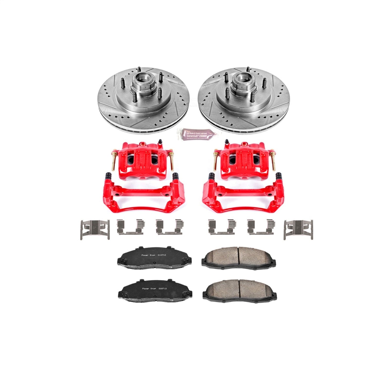 PowerStop Front Z23 Evolution Sport Brake Kit w/ Calipers | Ford F-150 (1997–2000) (KC1865)