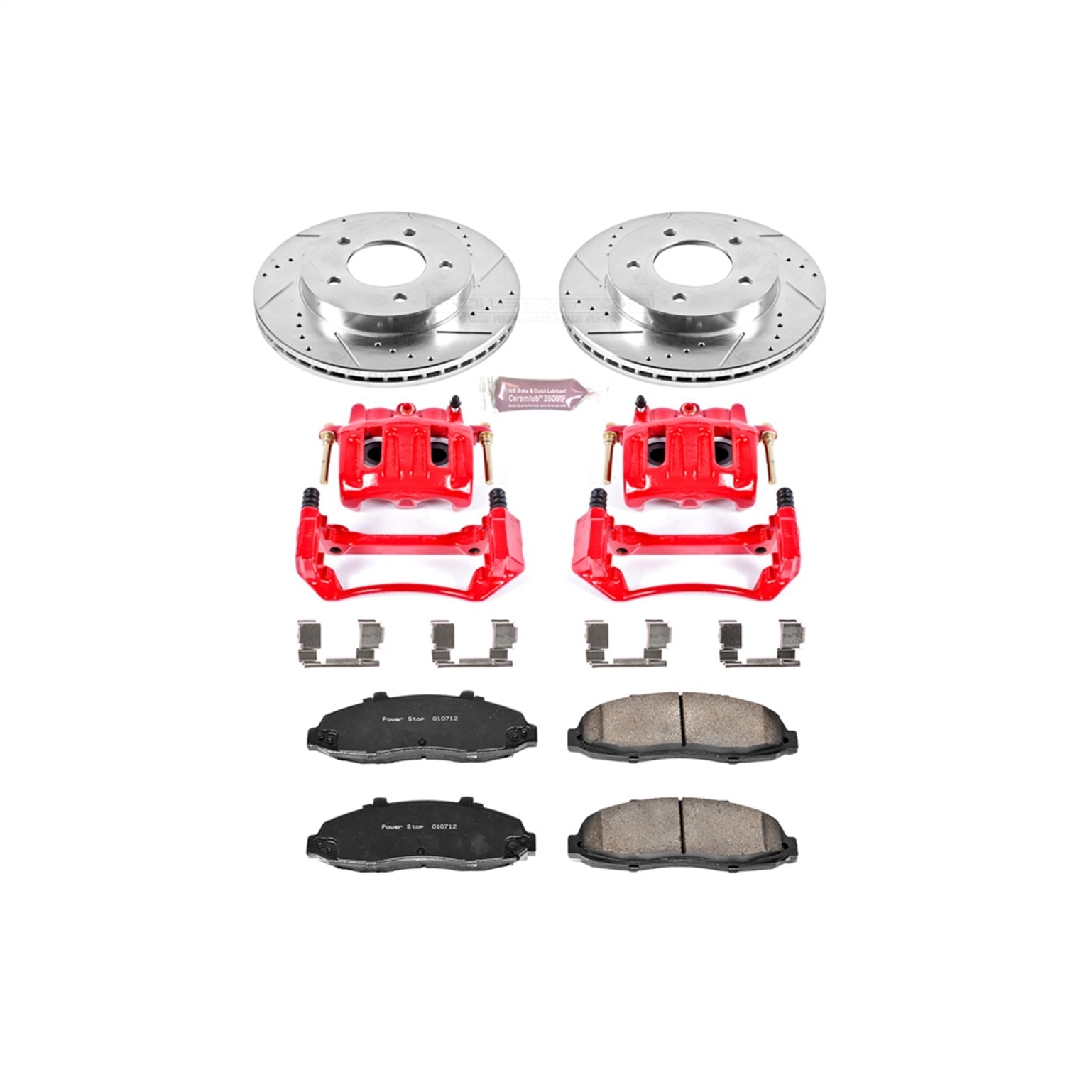 PowerStop Front Z23 Evolution Sport Brake Kit w/ Calipers | Ford F-150 (1997–2000) (KC1866)