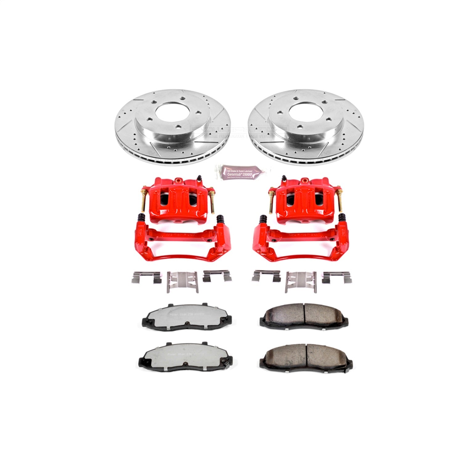 PowerStop Front Z36 Truck & Tow Brake Kit w/ Calipers | Ford F-150 (1999–2003) (KC1866A-36)