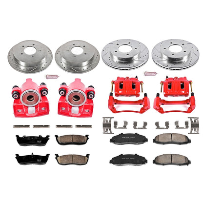 PowerStop Front & Rear Z23 Evolution Sport Brake Kit w/ Calipers | Ford F-150 (1999–2000) (KC1867)