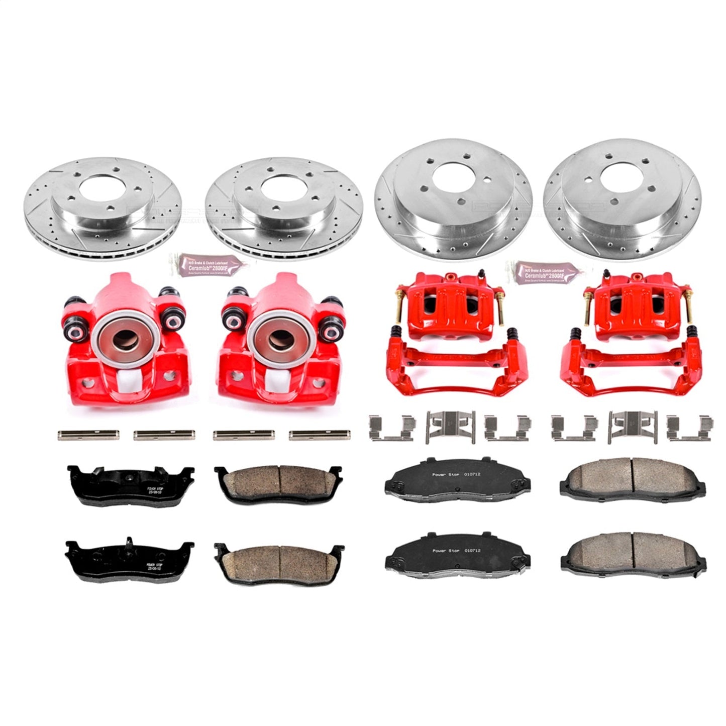 PowerStop Front & Rear Z23 Evolution Sport Brake Kit w/ Calipers | Ford F-150 (2000–2003) (KC1868)