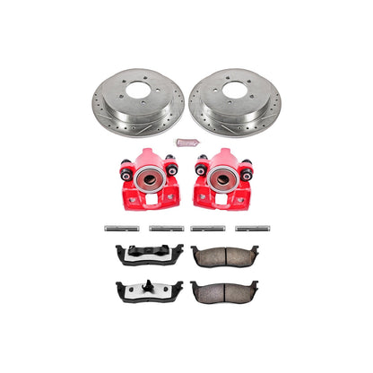 PowerStop Rear Z36 Truck & Tow Brake Kit w/ Calipers | Ford Expedition (1997–2000) (KC1872-36)
