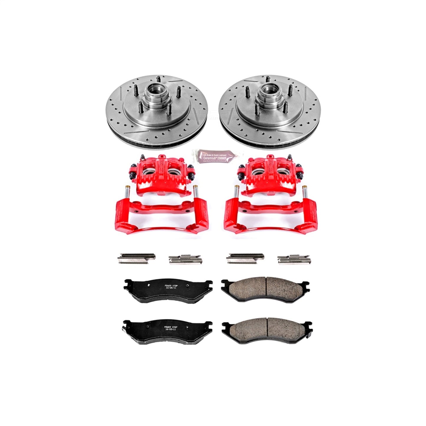 PowerStop Front Z23 Evolution Sport Brake Kit w/ Calipers | Ford Expedition (1997–2000) (KC1878)