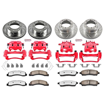 PowerStop Front and Rear Z36 Truck & Tow Kit w/ Calipers | Ford F-350 Super Duty (1999) (KC1886-36)