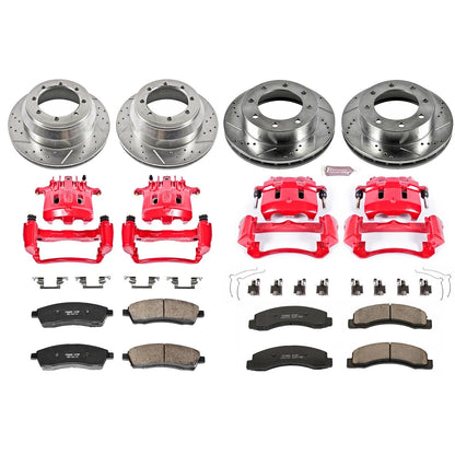 PowerStop Front & Rear Z23 Evolution Sport Brake Kit w/ Calipers | Ford F-350 Super Duty (1999) (KC1886)