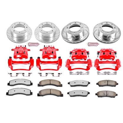 PowerStop Front & Rear Z36 Truck & Tow Kit w/ Calipers | Ford F-250 Super Duty (1999) (KC1887-36)