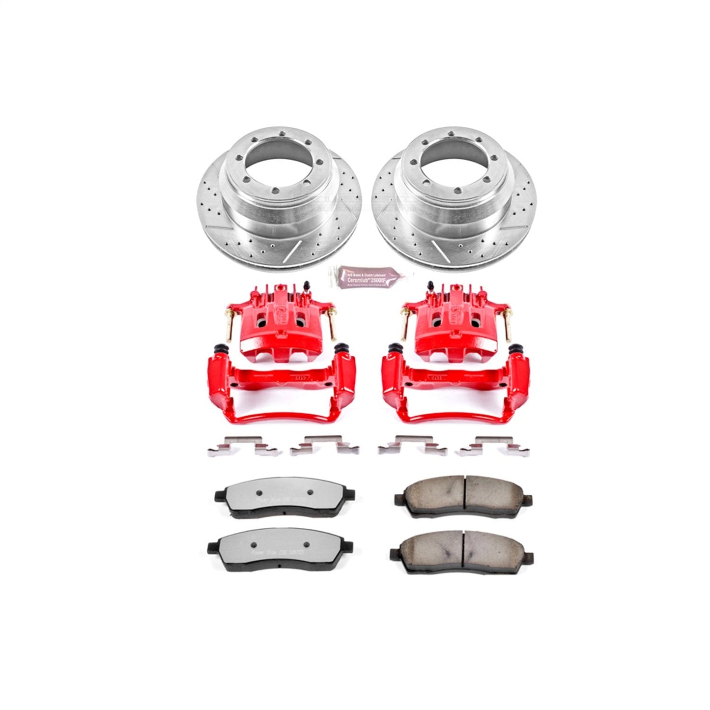 PowerStop Rear Z36 Truck & Tow Kit w/ Calipers | Ford F-350 Super Duty (2000–2004) (KC1889A-36)