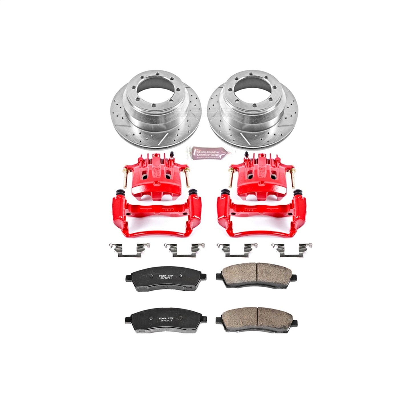 PowerStop Rear Z23 Evolution Sport Brake Kit w/ Calipers | Ford F-350 Super Duty (2000–2004) (KC1889A)