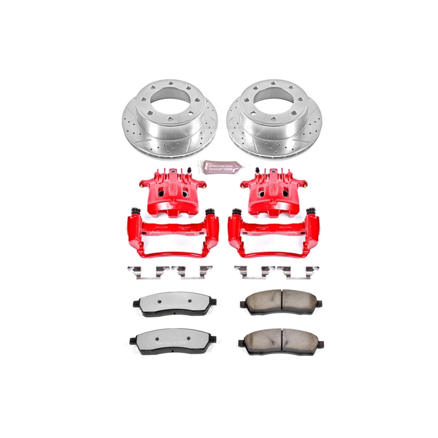 PowerStop Rear Z36 Truck & Tow Kit w/ Calipers | Ford F-350 Super Duty (1999–2000) (KC1890-36)