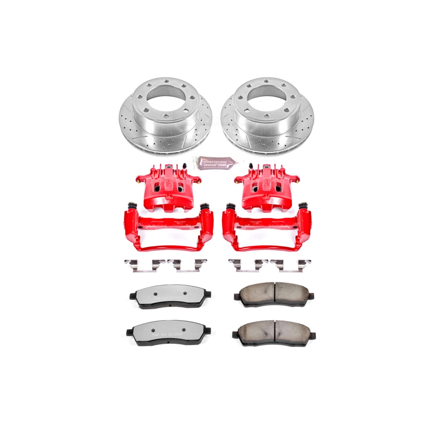 PowerStop Rear Z36 Truck & Tow Kit w/ Calipers | Ford F-350 Super Duty (1999–2000) (KC1890-36)