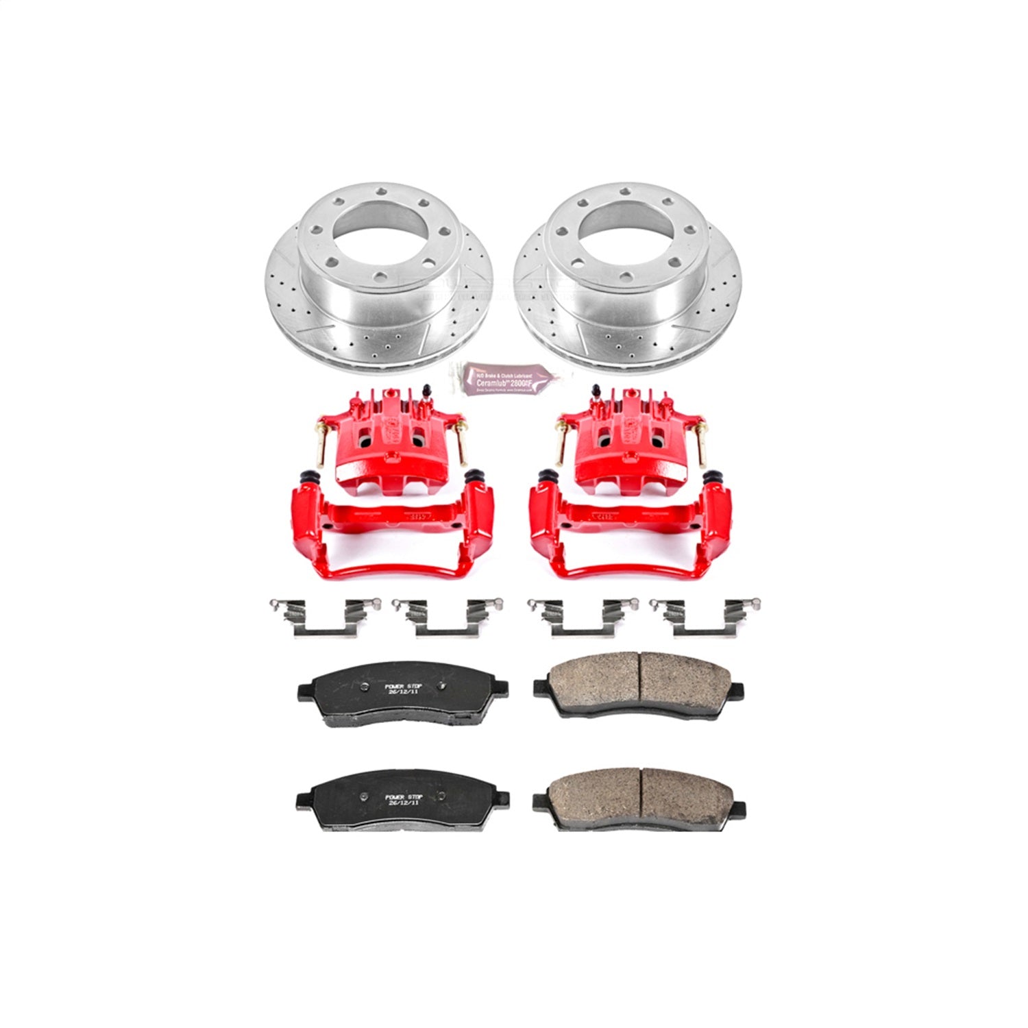 PowerStop Rear Z23 Evolution Sport Brake Kit w/ Calipers | Ford Excursion (2000–2005) (KC1890A)