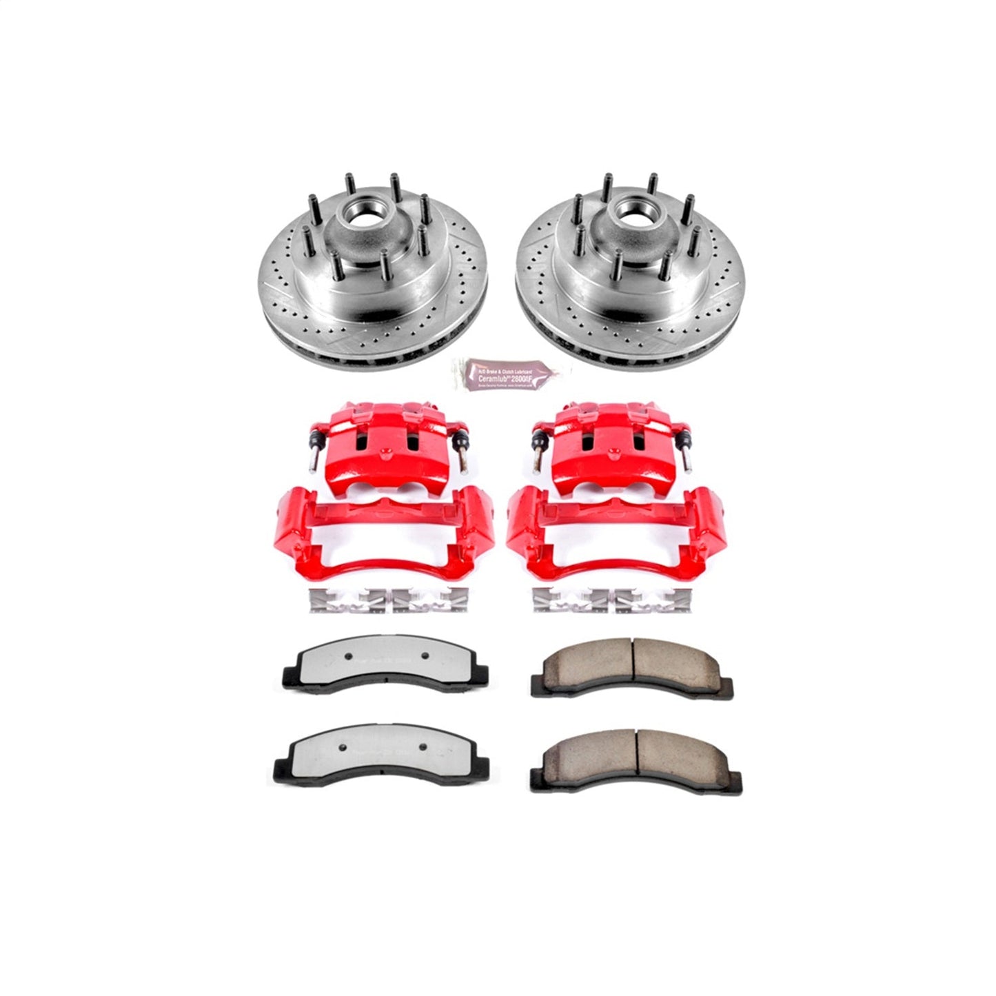 PowerStop Front Z36 Truck & Tow Kit w/ Calipers | Ford F-250 Super Duty (1999–2001) (KC1891-36)