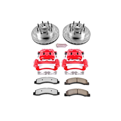 PowerStop Front Z36 Truck & Tow Kit w/ Calipers | Ford F-250 Super Duty (1999–2001) (KC1891-36)