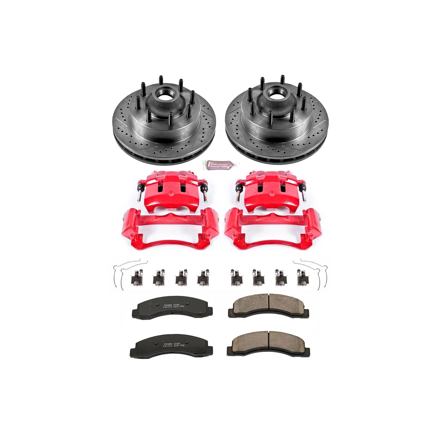PowerStop Front Z23 Evolution Kit w/ Calipers | Ford F-250 Super Duty (1999–2001) (KC1891)