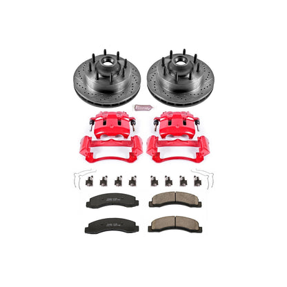 PowerStop Front Z23 Evolution Kit w/ Calipers | Ford F-250 Super Duty (1999–2001) (KC1891)