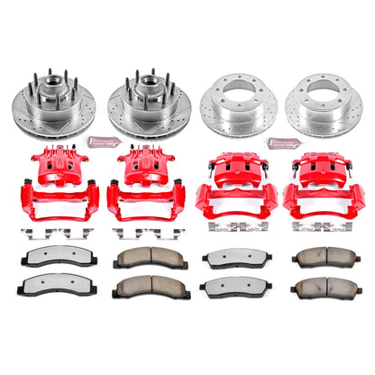 PowerStop Front & Rear Z36 Truck & Tow Kit w/ Calipers | Ford Excursion (KC1894-36)