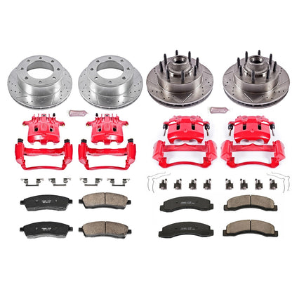 PowerStop Front & Rear Z23 Evolution Kit w/ Calipers | Ford Excursion (KC1894)