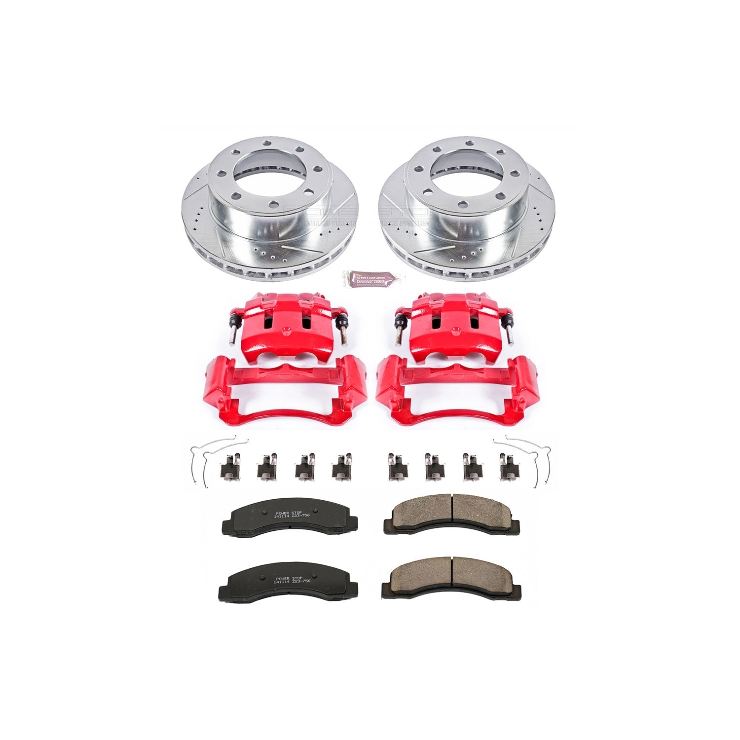 PowerStop Front Z23 Evolution Sport Brake Kit w/ Calipers | Ford Excursion (2000–2005) (KC1905)