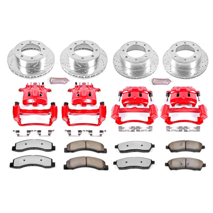 PowerStop Front & Rear Z36 Truck & Tow Kit w/ Calipers | Ford Excursion (KC1906-36)