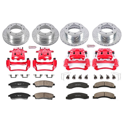 PowerStop Front & Rear Z23 Evolution Sport Brake Kit w/ Calipers | Ford Excursion (KC1906)
