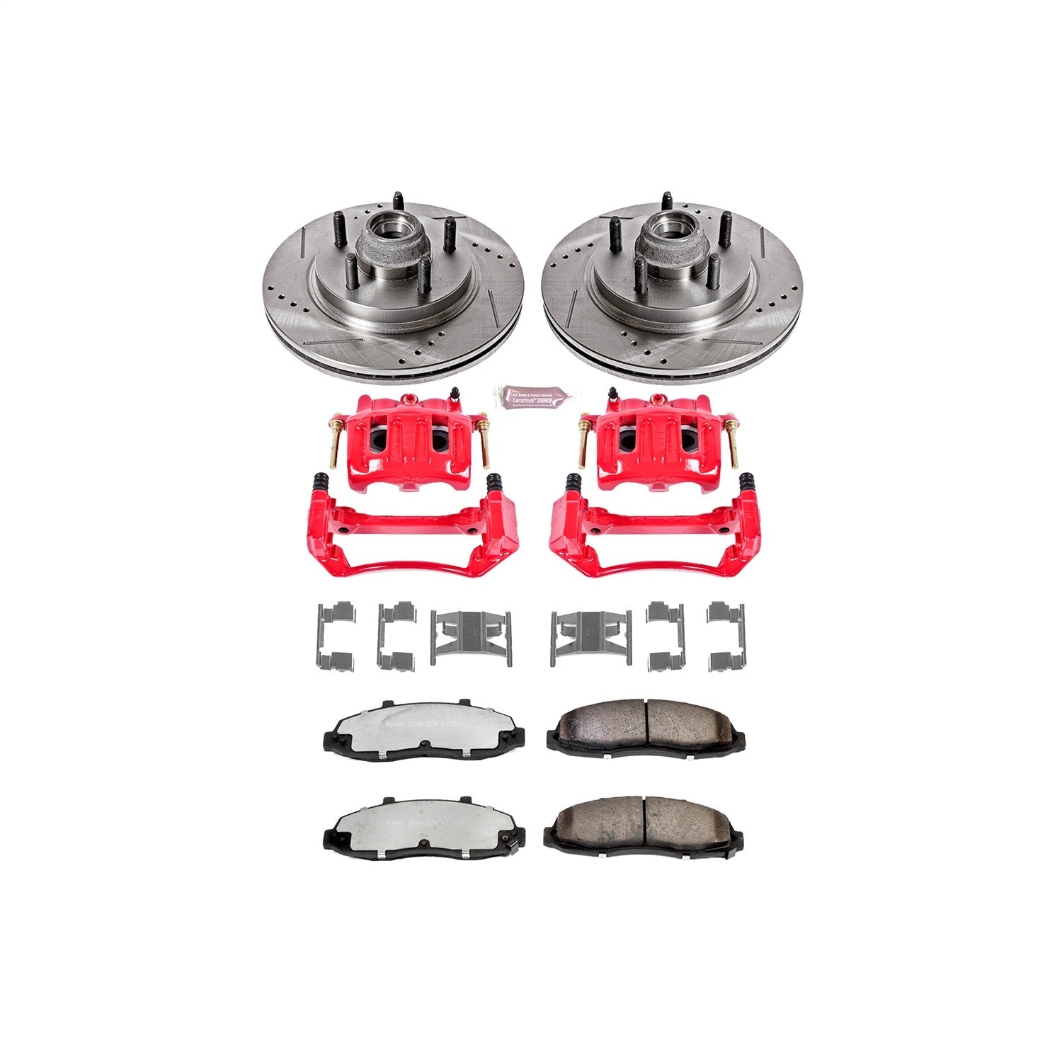PowerStop Front Z36 Truck & Tow Kit w/ Calipers | Ford F-150 (2003) (KC1914-36)