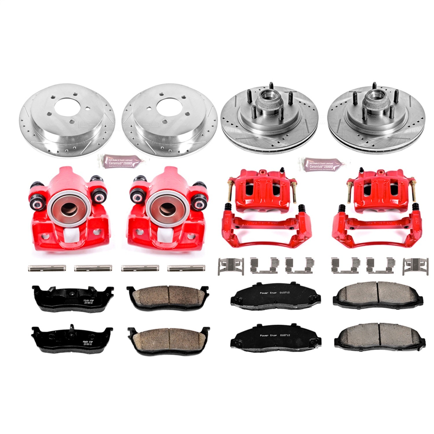 PowerStop Front & Rear Z23 Evolution Sport Brake Kit w/ Calipers | Ford F-150 (2000–2003) (KC1915)