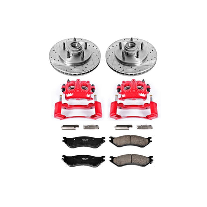 PowerStop Front Z23 Evolution Sport Brake Kit w/ Calipers | Ford Expedition (2000–2002) (KC1916)